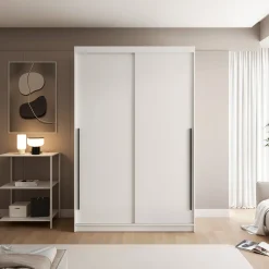 Szafa przesuwna SILENTE 140cm z półkami i drążkiem