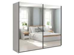 Szafa przesuwna Tetrix 220 cm z lustrem kaszmir