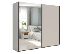 Szafa przesuwna Tetrix 220 cm z lustrem kaszmir