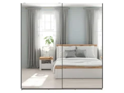 Szafa przesuwna Tetrix 183 cm z lustrem kaszmir