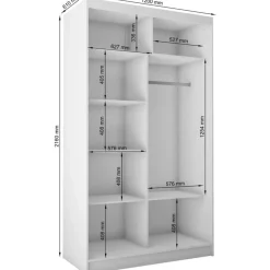 Szafa przesuwna VIVA 120 cm
