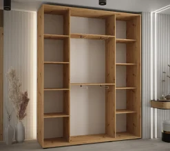 Szafa przesuwna 45 wysoka Davos 1 190 artisan+artisan+czarny