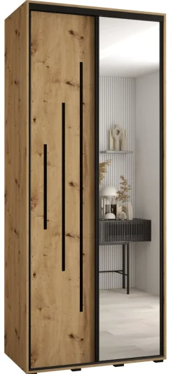 Szafa przesuwna 45 wysoka Davos 13 120 artisan+artisan+czarn