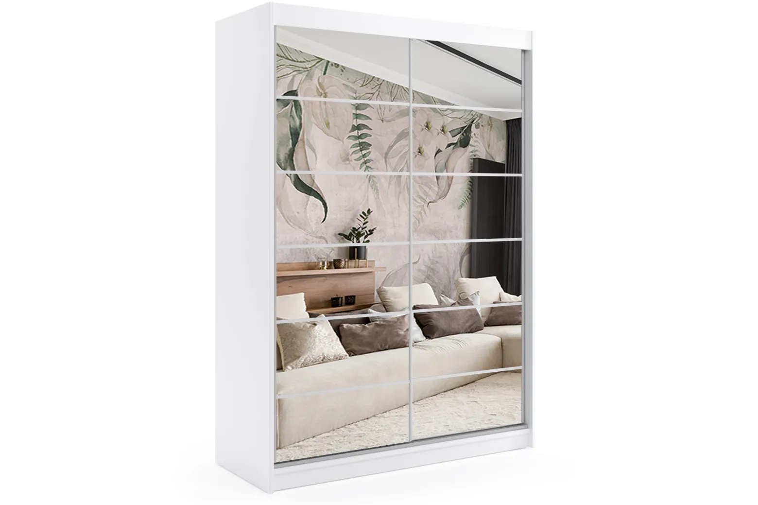 Szafa przesuwna z LED FLORA - 120x216