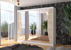 Szafa przesuwna z lustrem DIEGO 250 White
