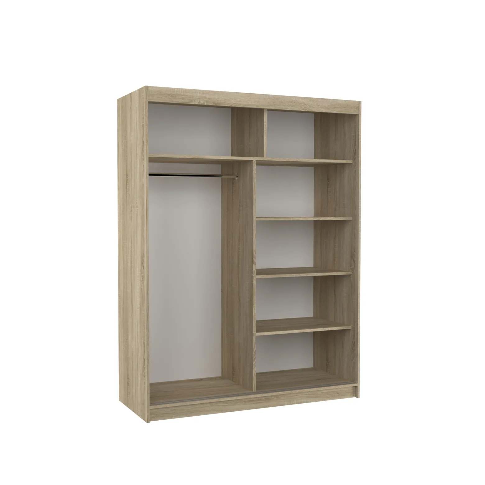 Szafa przesuwna z lustrem FEVER 150 Choco