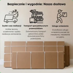 Szafa przesuwna z lustrem Garderoba ROYAL 100 orzech warmia
