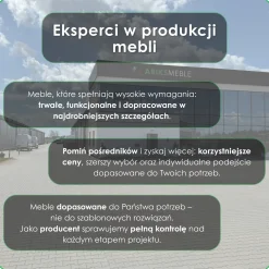 Szafa przesuwna z lustrem Garderoba ROYAL 100 orzech warmia