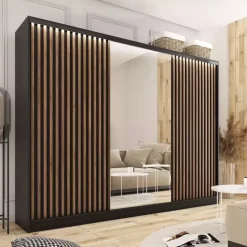 Szafa przesuwna z lustrem lamele 200cm LOFT lefkas