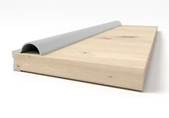 Szafa przesuwna z lustrem NEOMI 05 120 cm Czarny mat/Biały mat