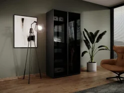 Szafa SANDBOX ANTISOL uchylna 100cm elegancka Czarna