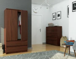 Szafa S 90 Cm 2 Drzwi 2 Szuflady Pk Wenge