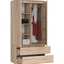 Szafa S90 2D 2Sz Clp Pk Sonoma