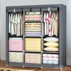 Szafa tekstylna duża materiałowa garderoba ModernHome