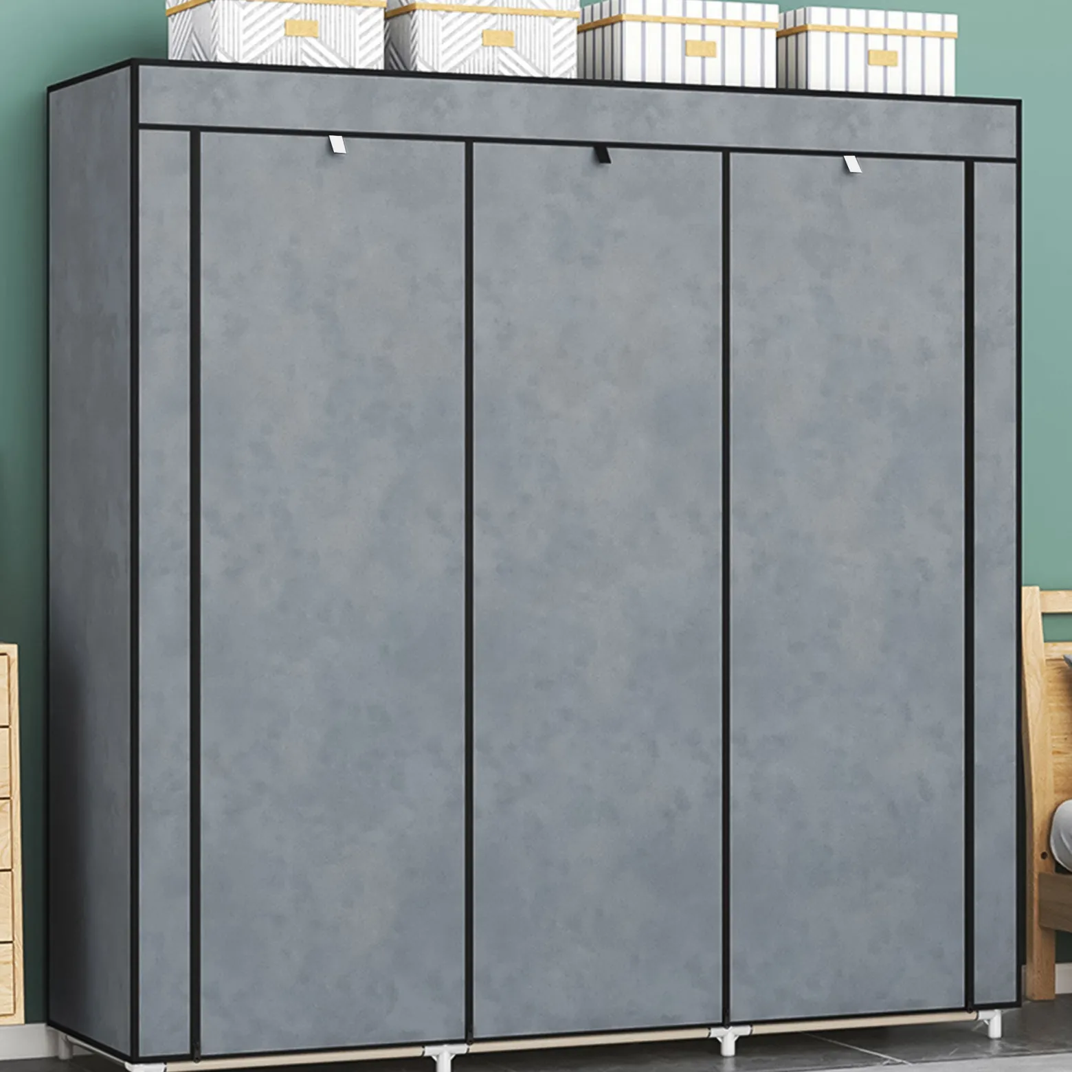 Szafa tekstylna duża materiałowa garderoba ModernHome