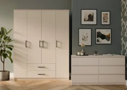 Szafa Topeshop Romana 160 cm kaszmir beż