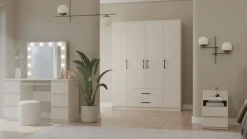 Szafa Topeshop Romana 160 cm kaszmir beż