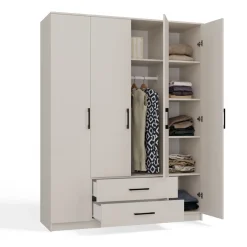 Szafa Topeshop Romana 160 cm kaszmir beż