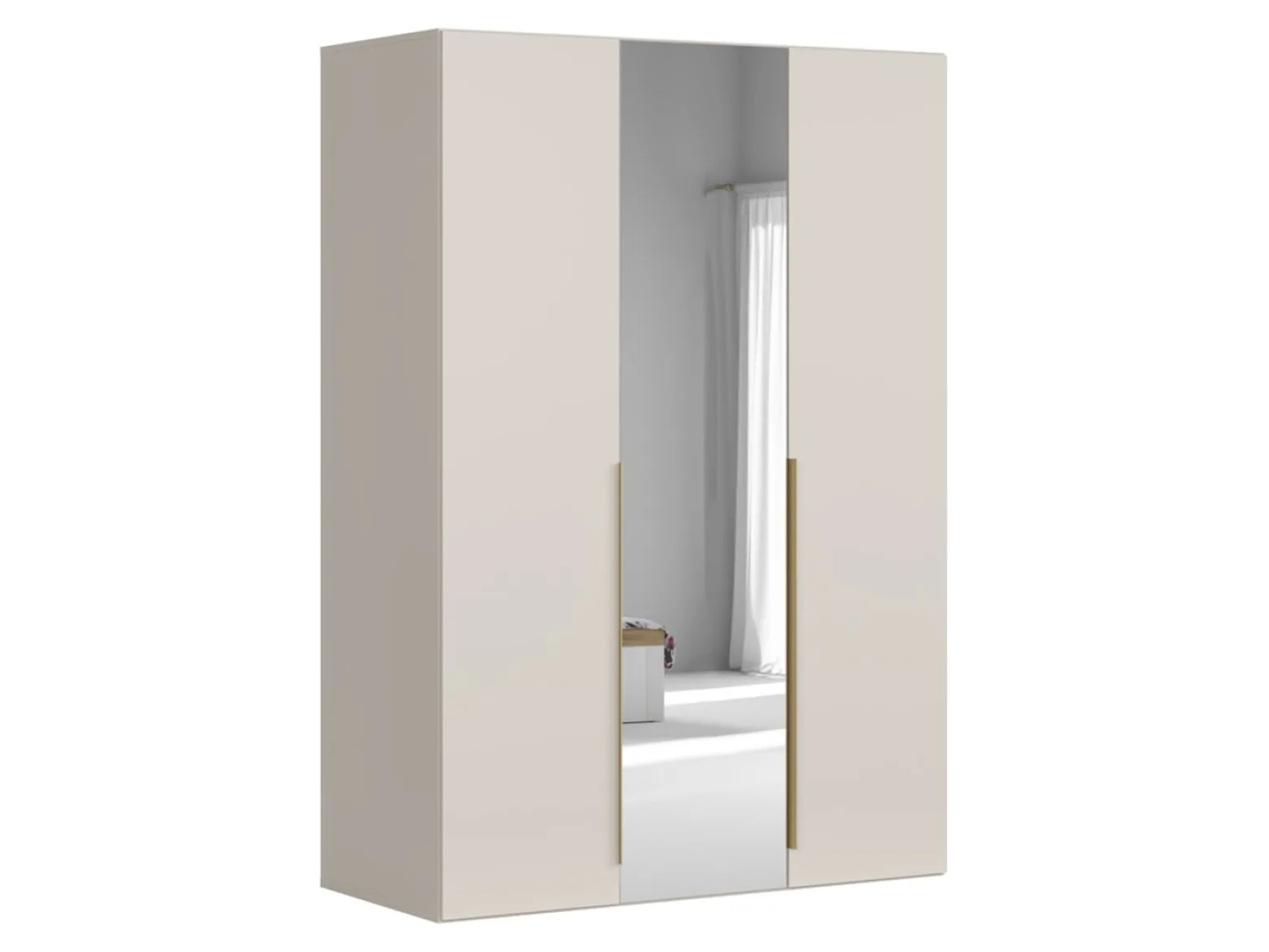 Szafa trzydrzwiowa Flex 150 cm z lustrem kaszmir