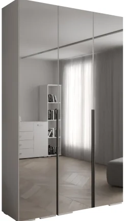 Szafa ubraniowa INOVA 1 L 1,5SZ biały+czarny