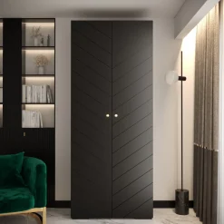 Szafa uchylna Garderoba MANHATTAN RYFEL 4 100 czarny