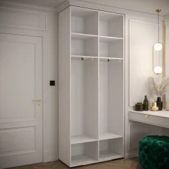 Szafa uchylna Garderoba MANHATTAN RYFEL 5 100 biały