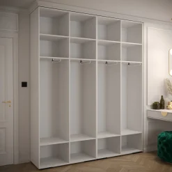 Szafa uchylna Garderoba MANHATTAN RYFEL 6 200 biały