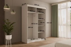 Szafa z drzwiami przesuwnymi PEKA 120 x 215 cm