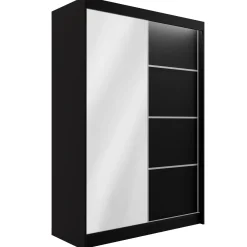 Szafa z drzwiami przesuwnymi i LED PAOKI 120 x 215 cm
