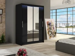 Szafa z drzwiami przesuwnymi Aldo II z oświetleniem RGB