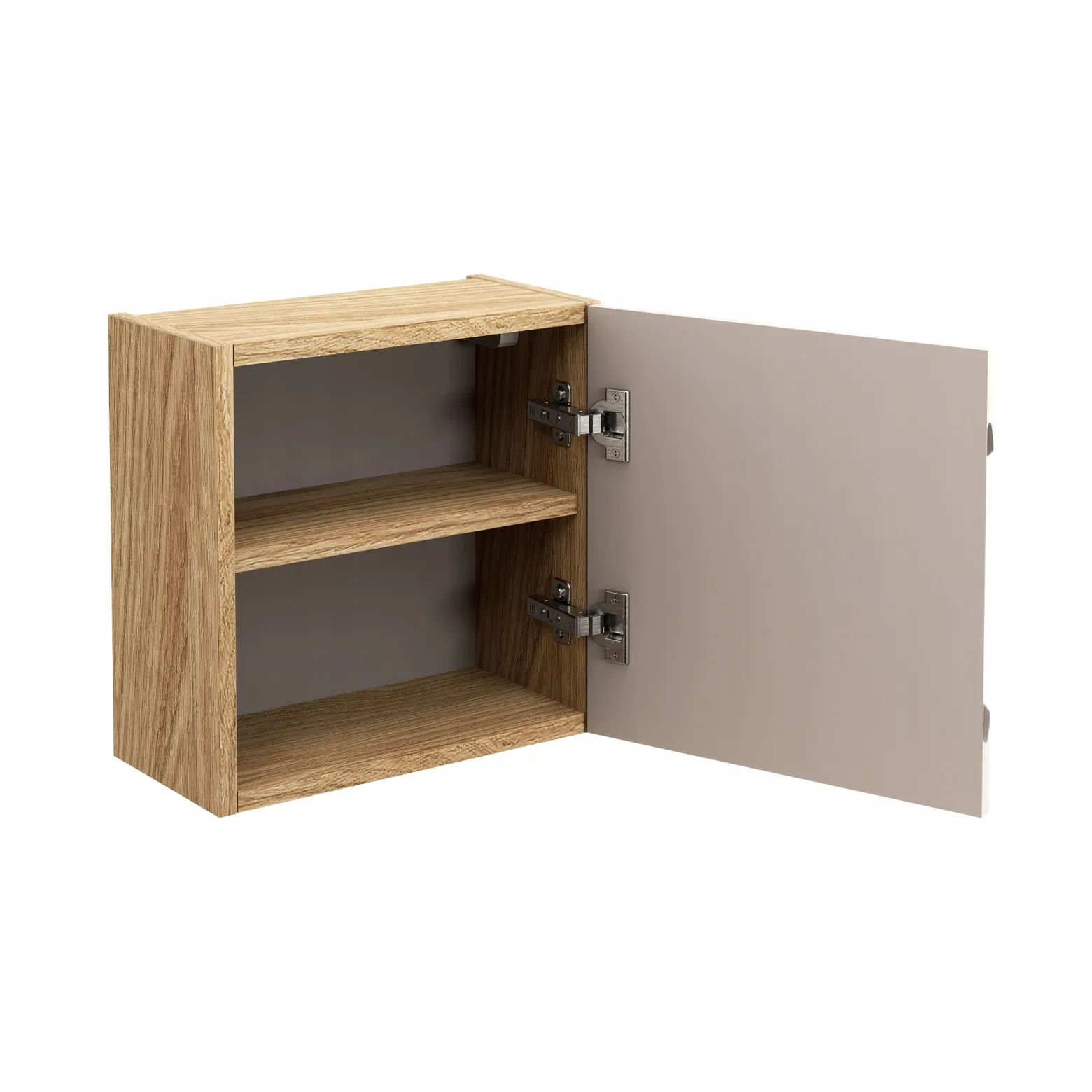 Szafka Łazienkowa 35 cm BEŻOWA KWADRAT Wisząca MDF 3D LUXOR