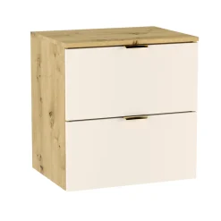 Szafka Łazienkowa pod Umywalkę z Blatem 60cm Kaszmir Orzech