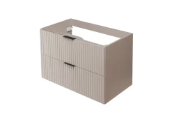 Szafka łazienkowa wisząca, kaszmir / blat marmur (MDF), 120 x 57 x 46 cm