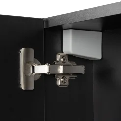 Szafka Łazienkowa z Lustrem 60cm 1 Drzwi Czarny Mat Amy