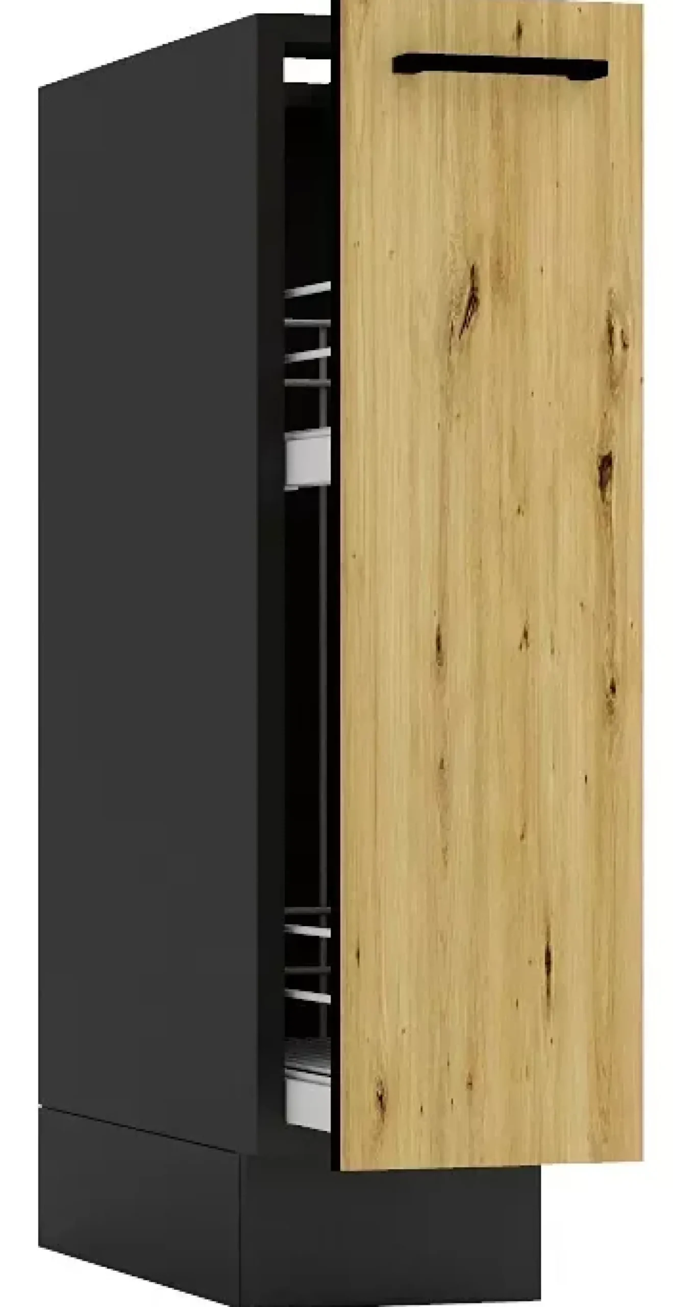 Szafka cargo 20 cm grafit + dąb artisan - Jovro