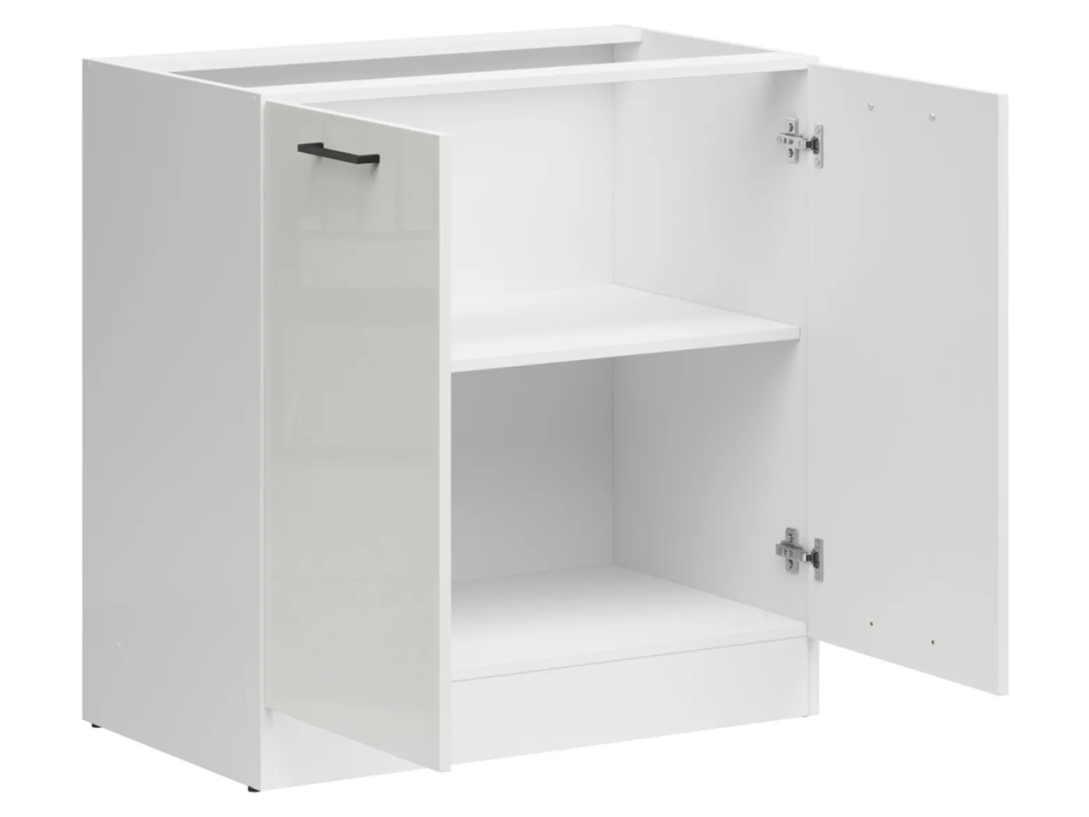Szafka kuchenna dolna Junona Line 80 cm kredowy połysk