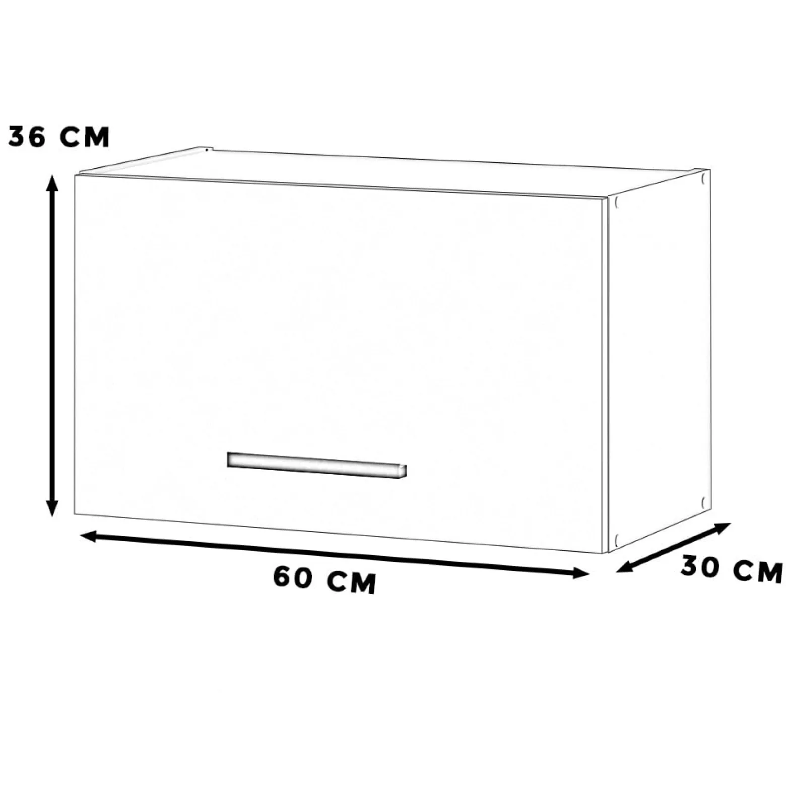 Szafka kuchenna wisząca okapowa 60cm blande dąb wotan