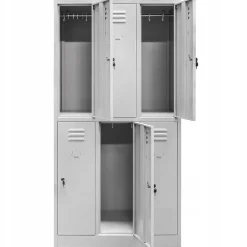 Szafka Metalowa Ubraniowa Socjalna BHP 180x90x50cm Szary Mega-M