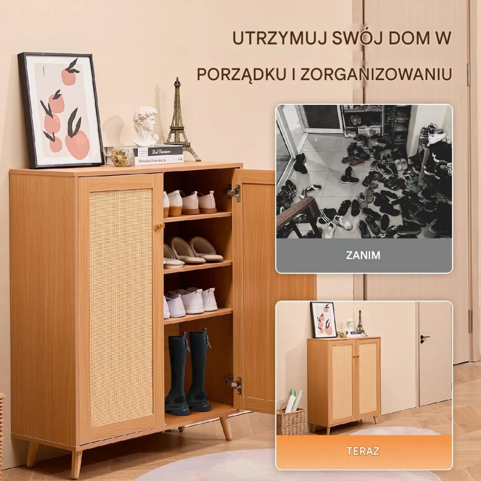 Szafka na buty komoda regał pojemna 80 cm