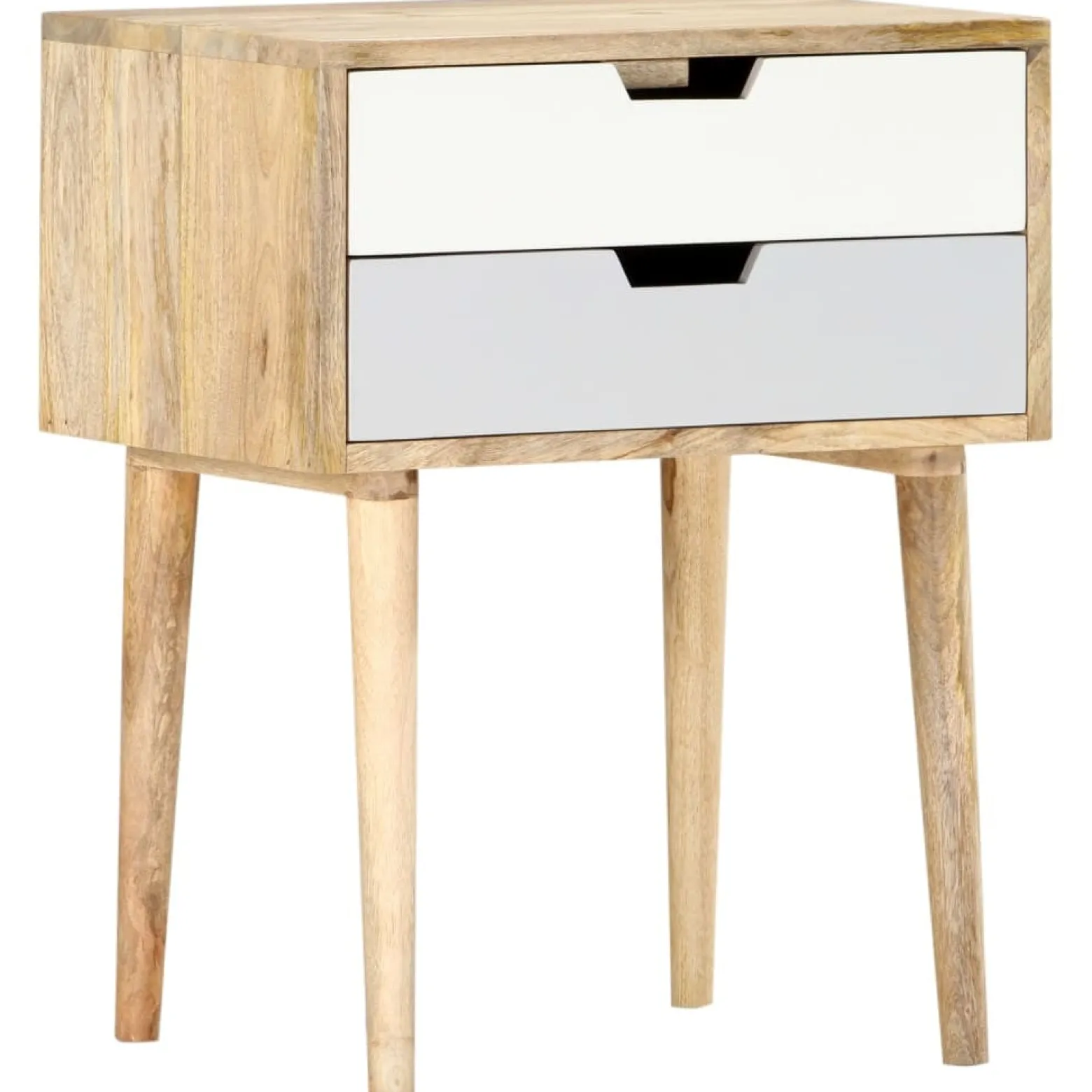 Szafka Nocna Drewniana Komoda Stolik Nocny Do Sypialni 47 x 35 x 59 cm