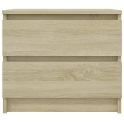 Szafka Nocna Stolik Komoda Brązowa z Szufladą Do Sypialni 50x39x43,5 cm