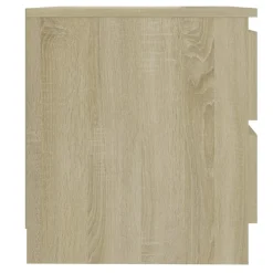 Szafka Nocna Stolik Komoda Brązowa z Szufladą Do Sypialni 50x39x43,5 cm