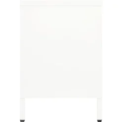 Szafka Pod Telewizor Biała Półka Szafka RTV Stalowa 105x35x52 cm