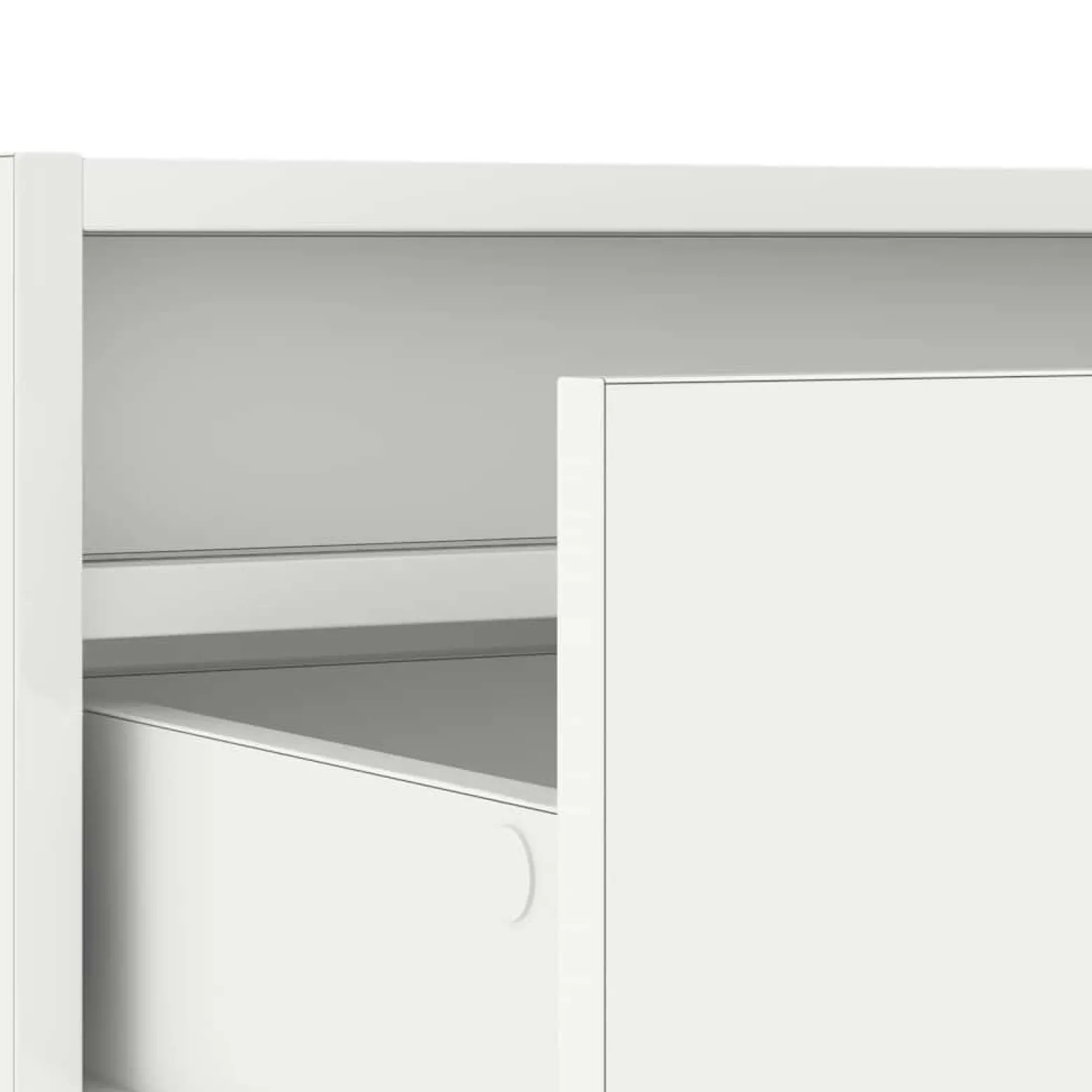 Szafka Pod Telewizor Biały Stolik Półka Szafka RTV LED 75x35.5x25 cm
