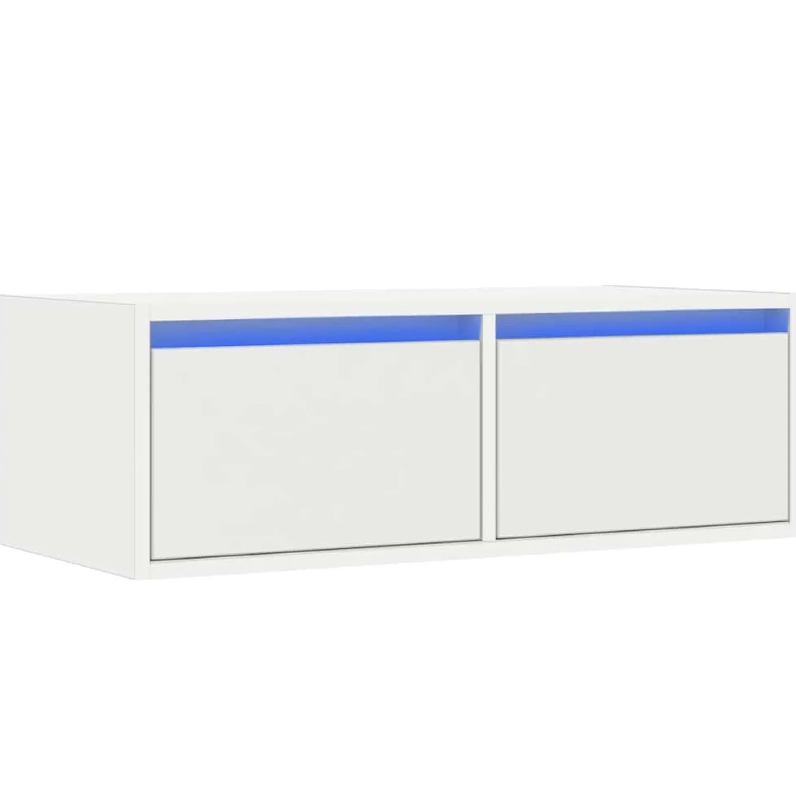 Szafka Pod Telewizor Biały Stolik Półka Szafka RTV LED 75x35.5x25 cm