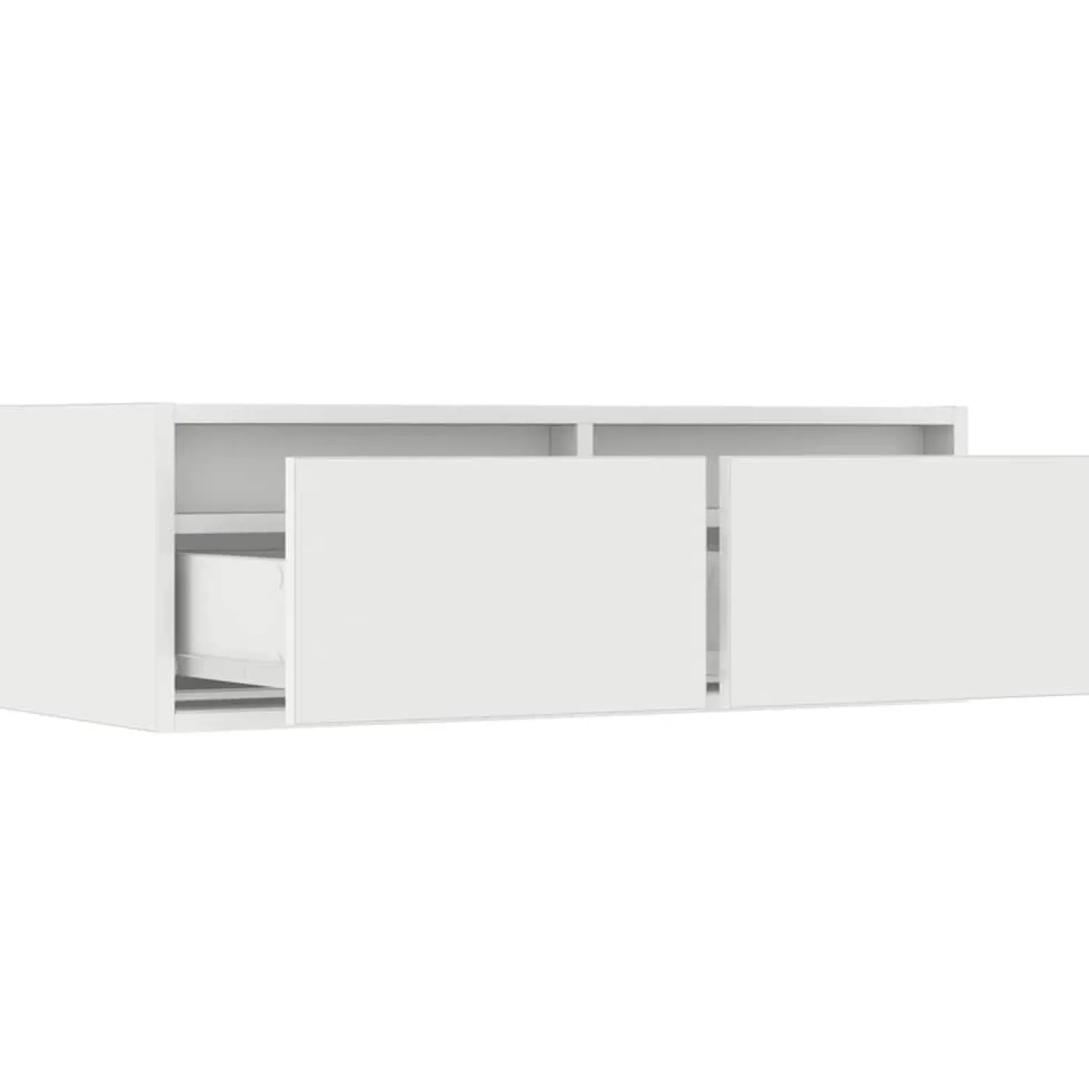 Szafka Pod Telewizor Biały Stolik Półka Szafka RTV LED 75x35.5x25 cm