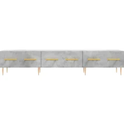Szafka pod TV szarość betonu 150x36x30 cm