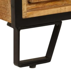 Szafka pod TV z szufladami, 120x30x40 cm, lite drewno mango
