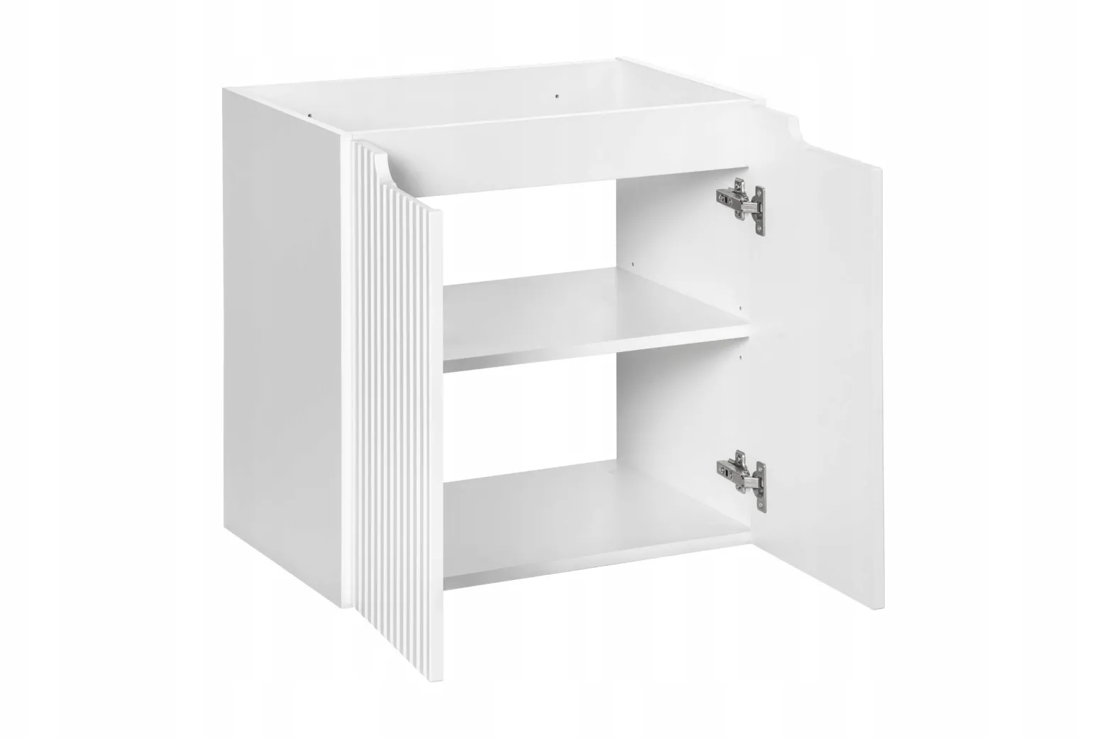 Szafka Pod Umywalkę 60 cm BIAŁA Wisząca RYFLE 2D NOVA WHITE