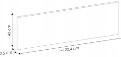 Szafka pod Umywalkę 120 cm Z Blatem Ryfle NOVA BLACK